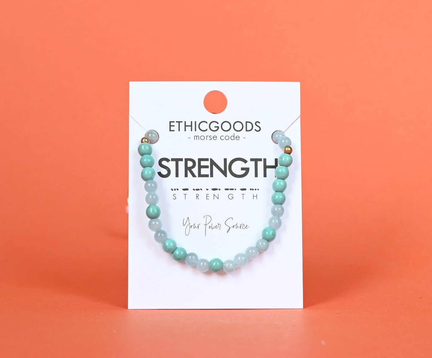 MINI Morse Code Bracelet | Strength