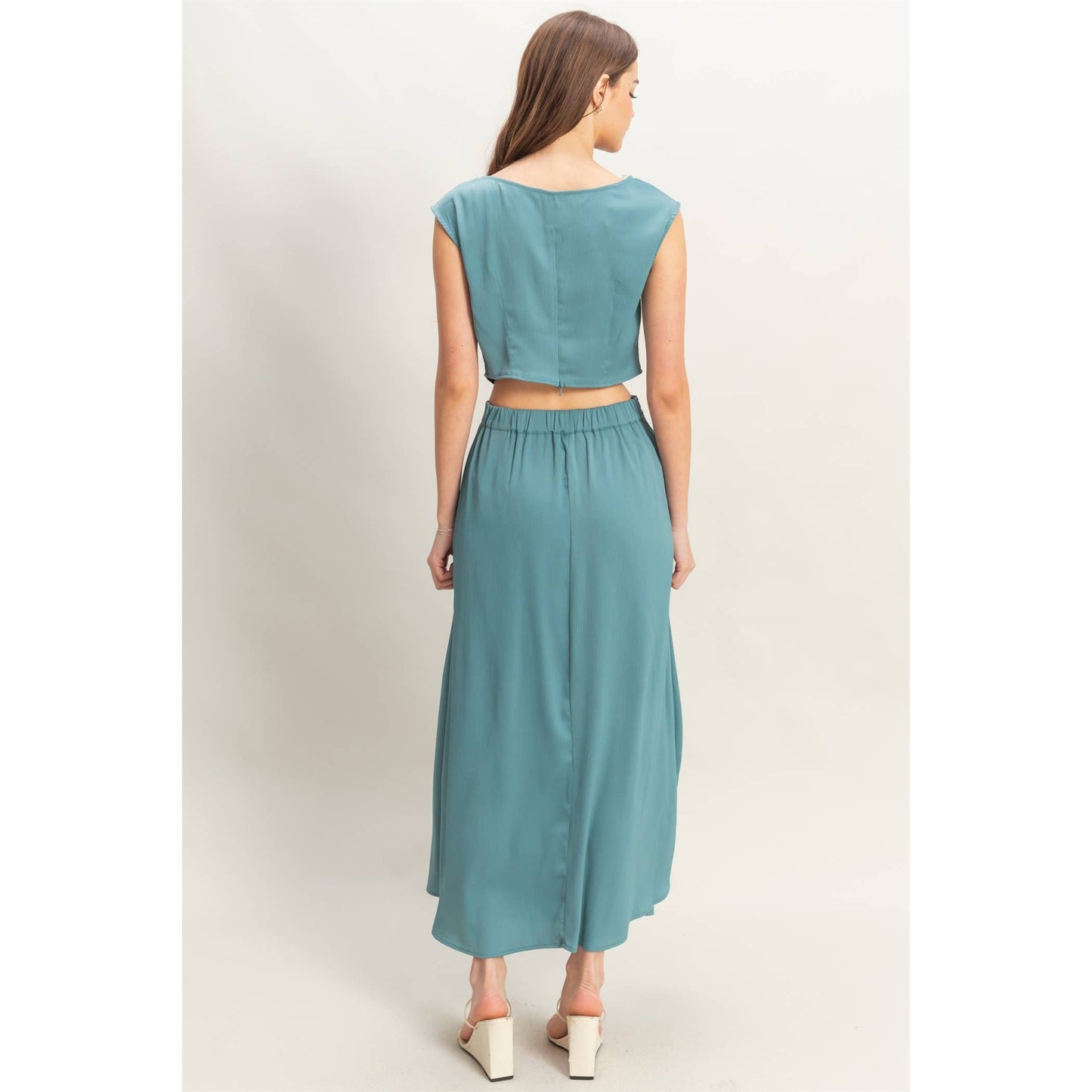 Sleeveless Top And Maxi Skirt Set