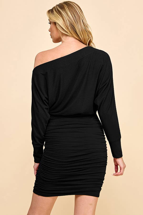 Ruched Mini Dress