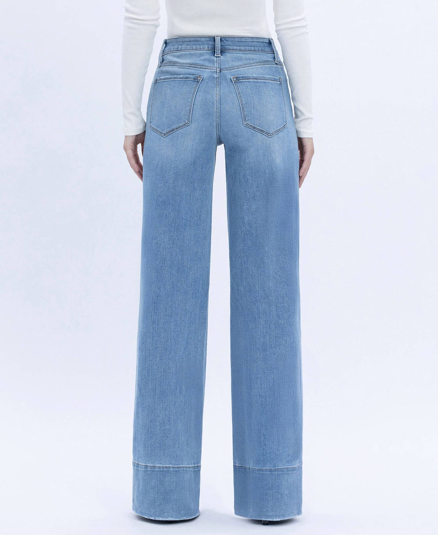 High Rise Wide A Line Jean