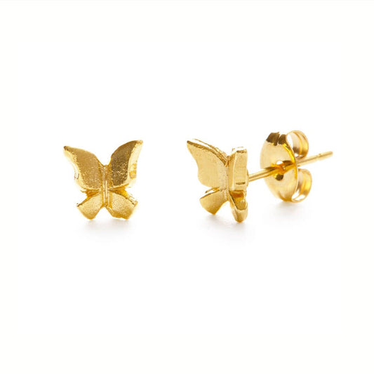 Tiny Butterfly Stud Earrings