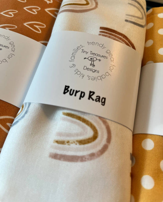 Cotton Print Burp Rag