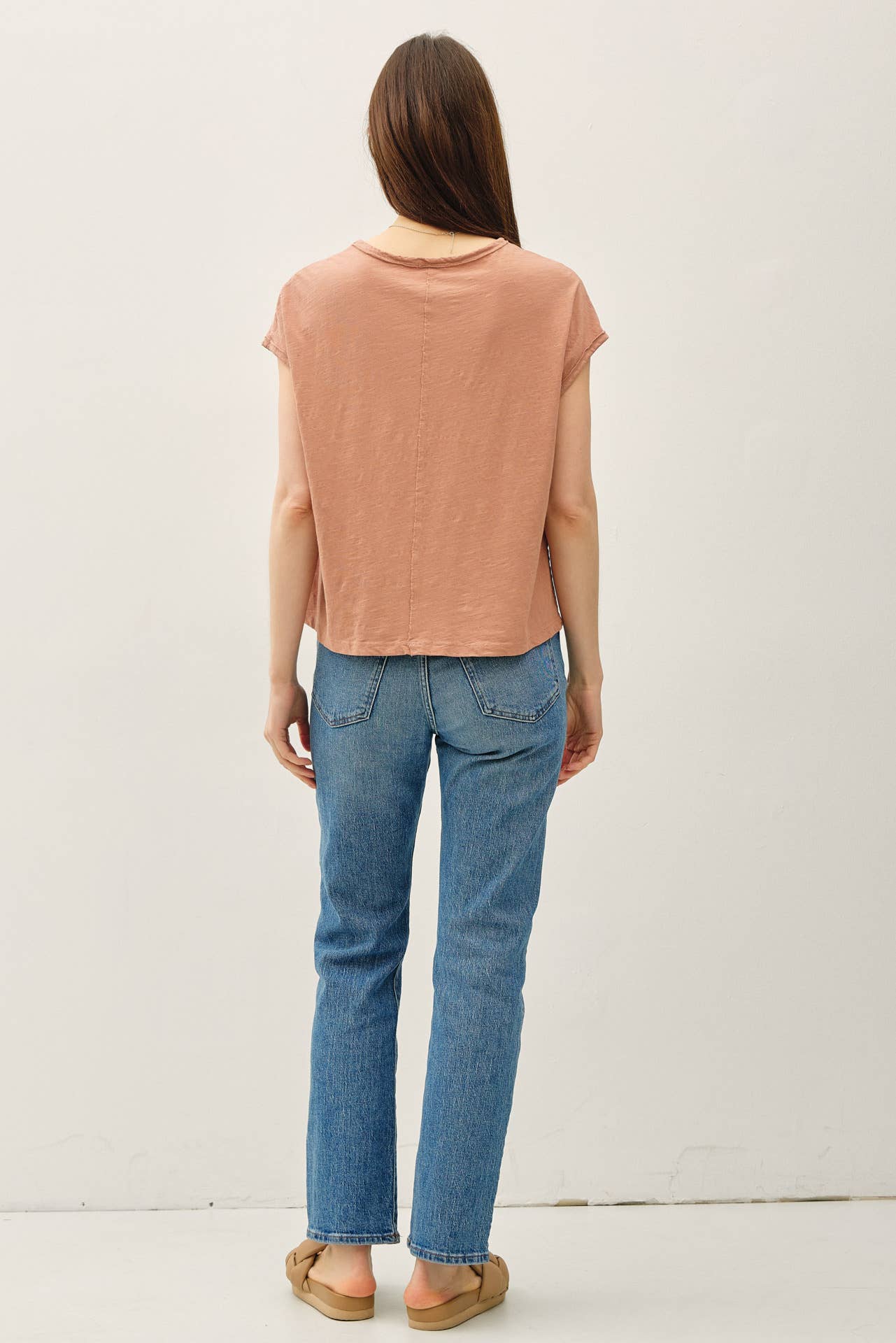 Boxy Muscle Top - Clay