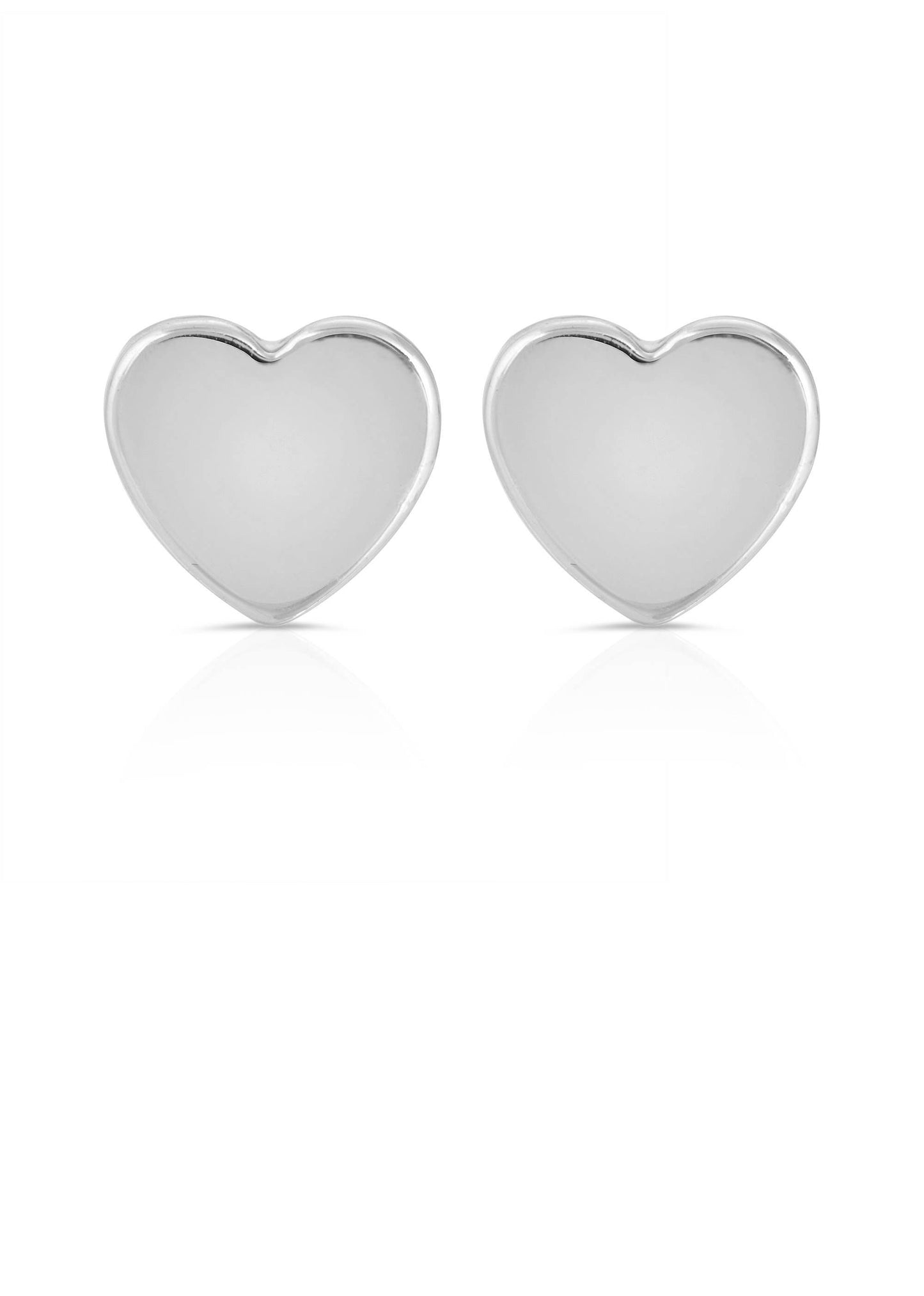 New Moon Silver Earrings - LOVE/HEART
