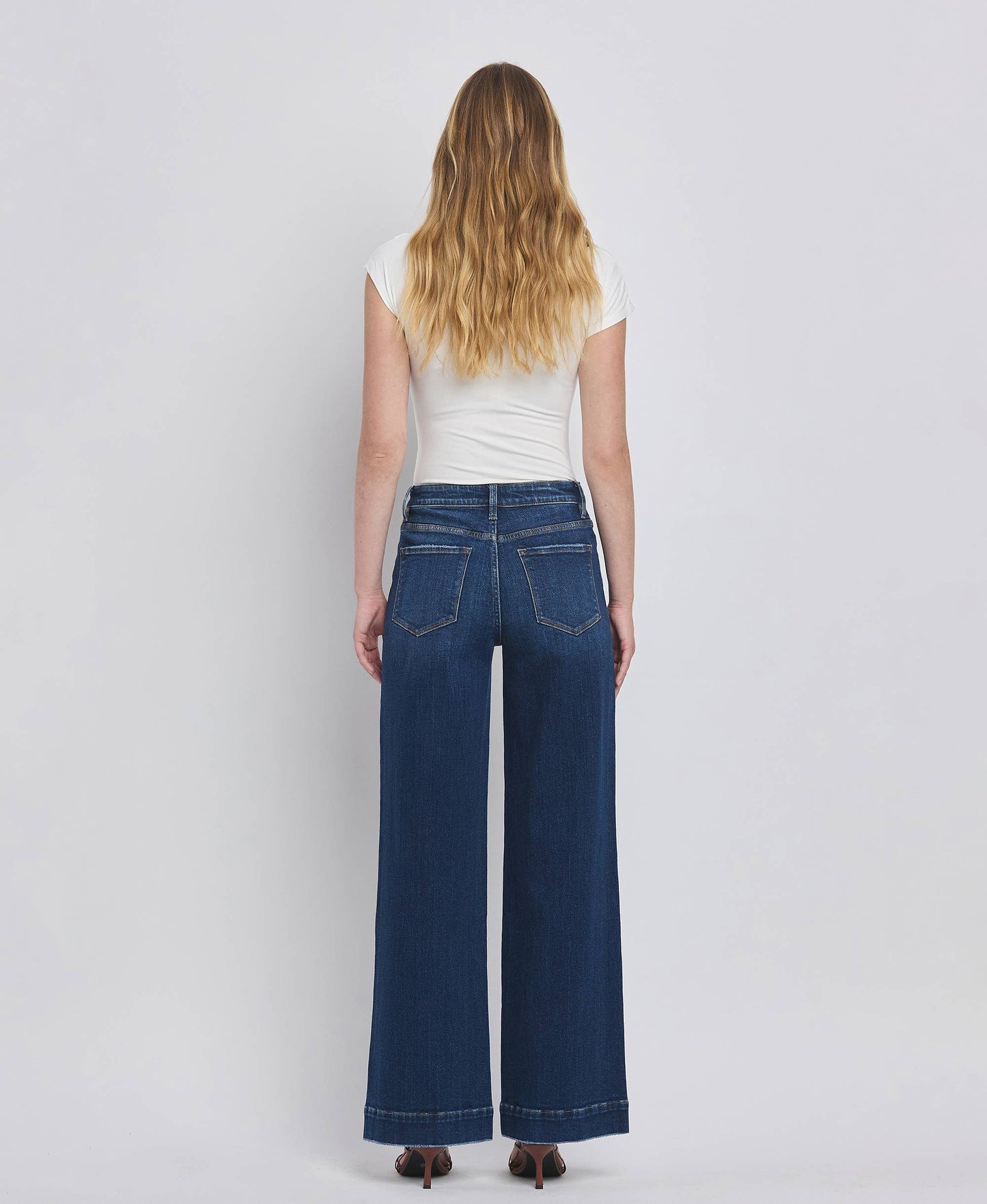 High Rise Wide Leg Jean