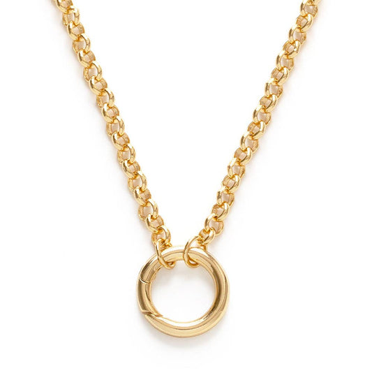 Rolo Chain with Charm Holder Necklace