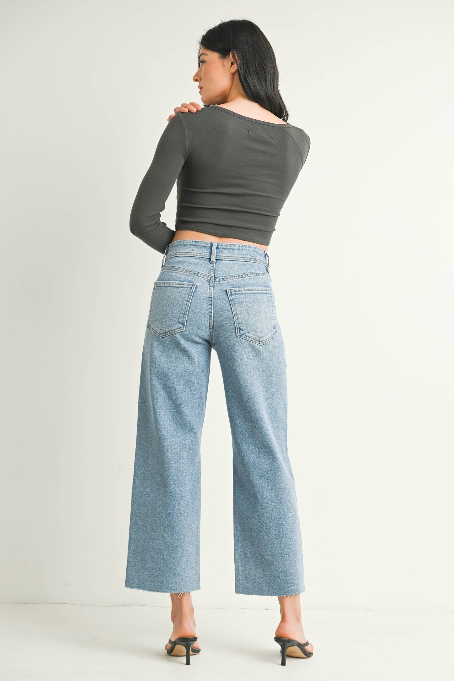 Utility Wide Leg - Light Denim