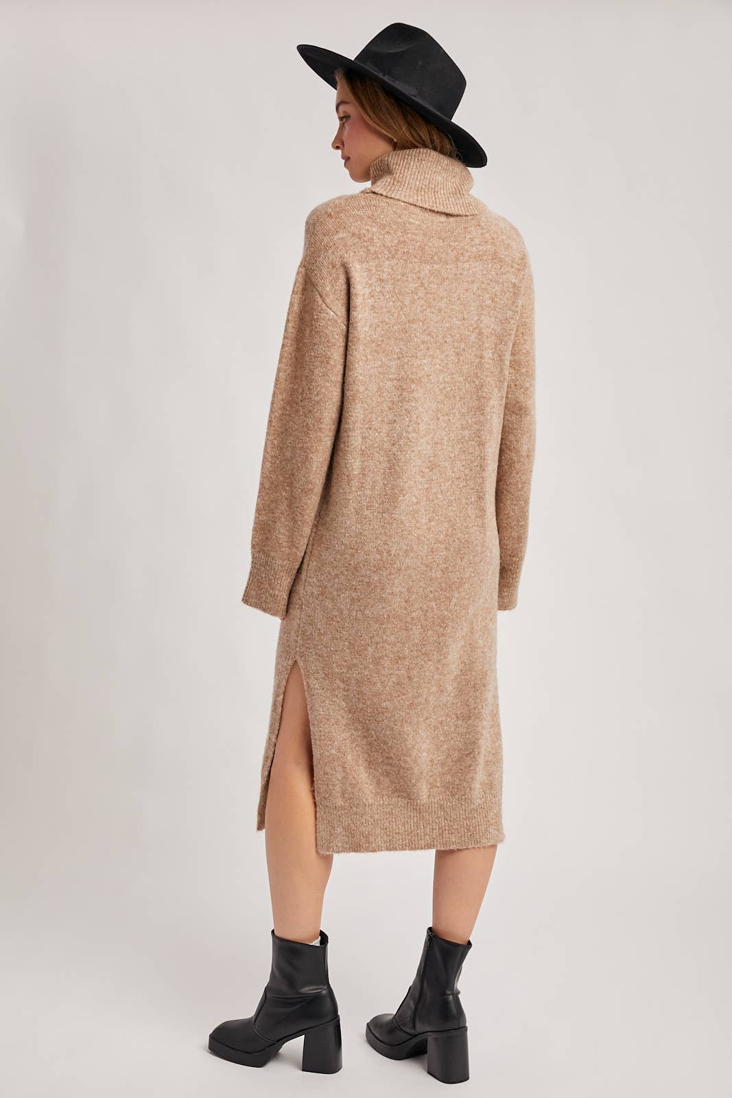 Midi Sweater Dress - Latte