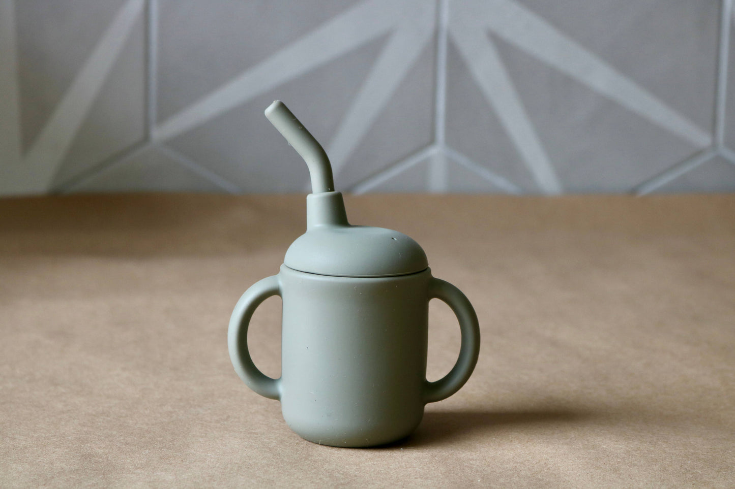 Sippy Cup with Straw- Sage