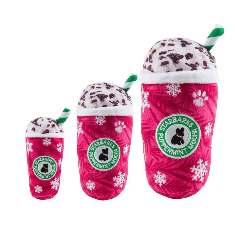 Starbarks Original Puppermint Mocha Christmas Dog Toys: Large