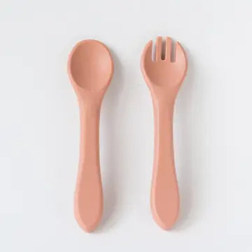Silicone Spoon and Fork Set Toddler