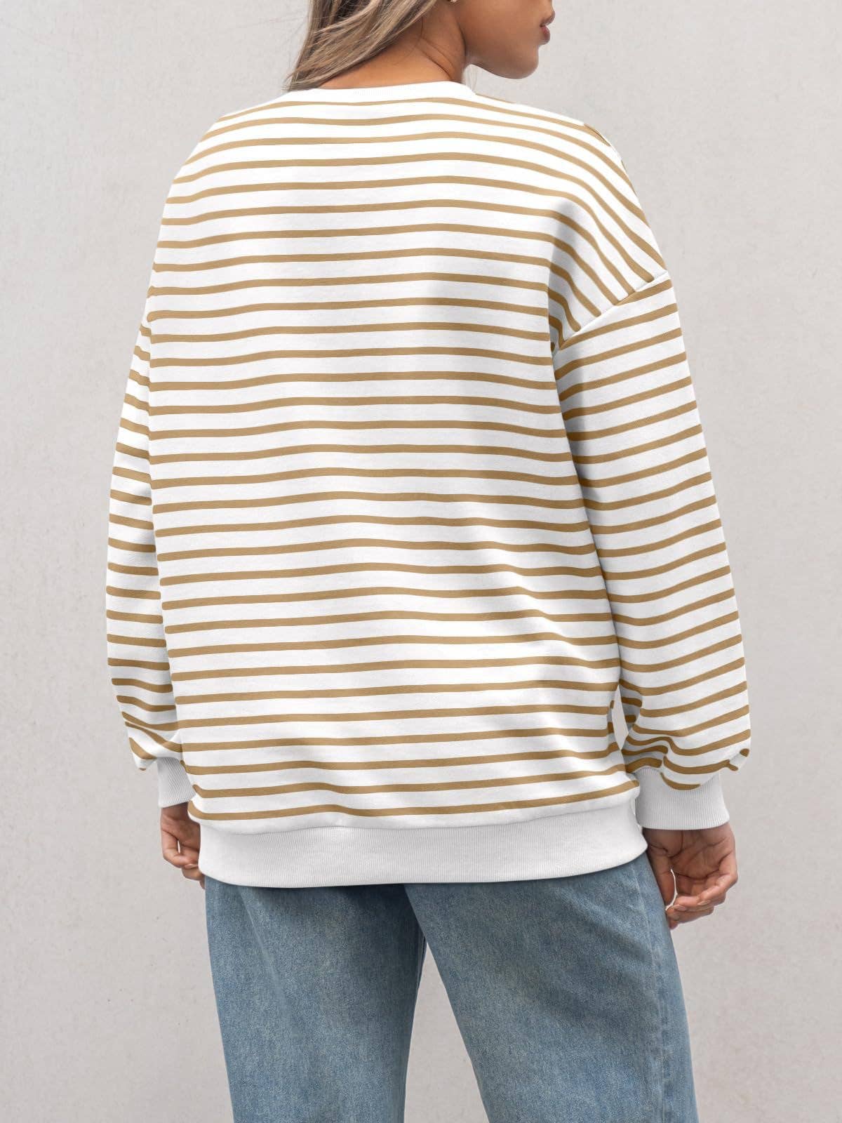 Lightweight Striped Sweatshirt