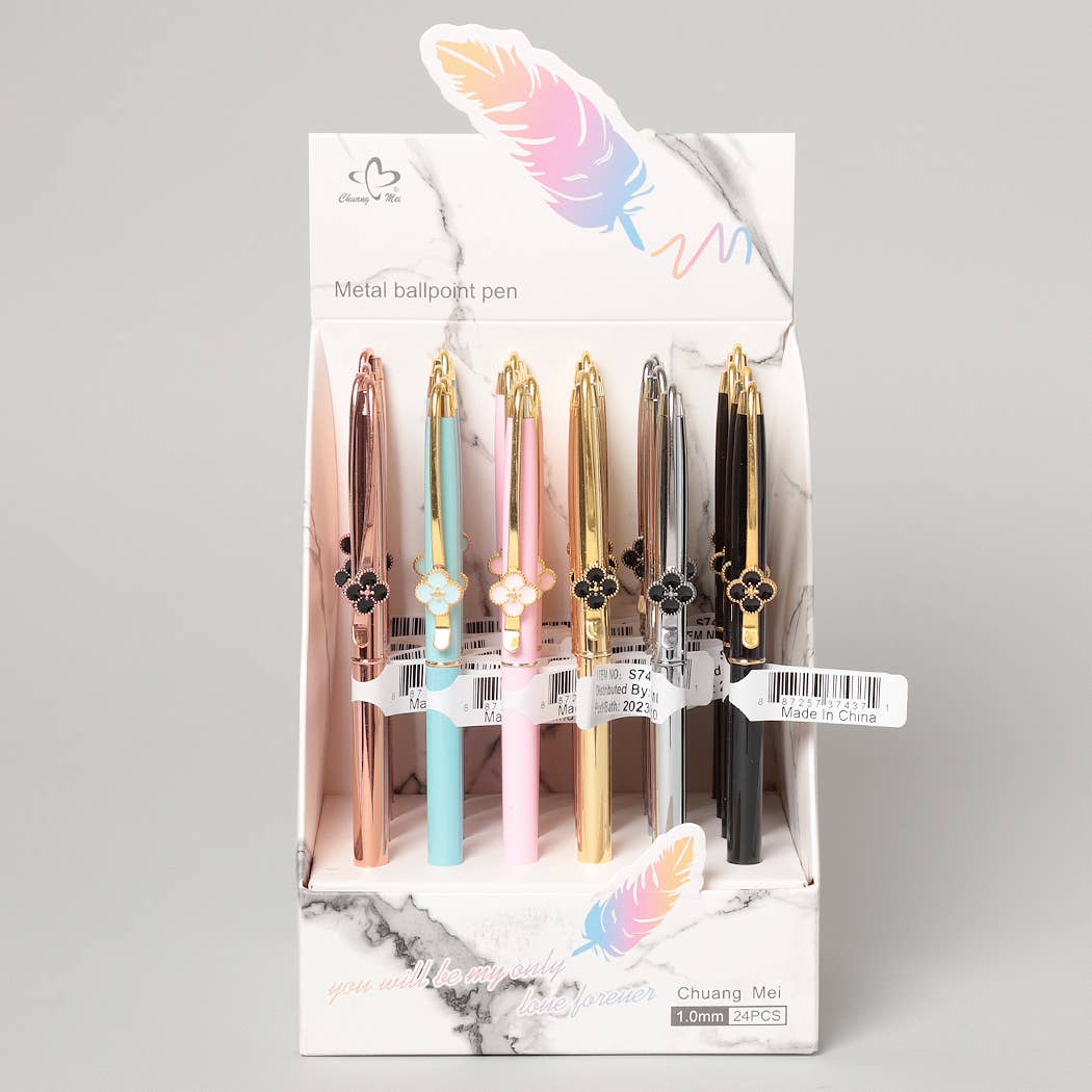 Flower Charm Ballpoint Pen