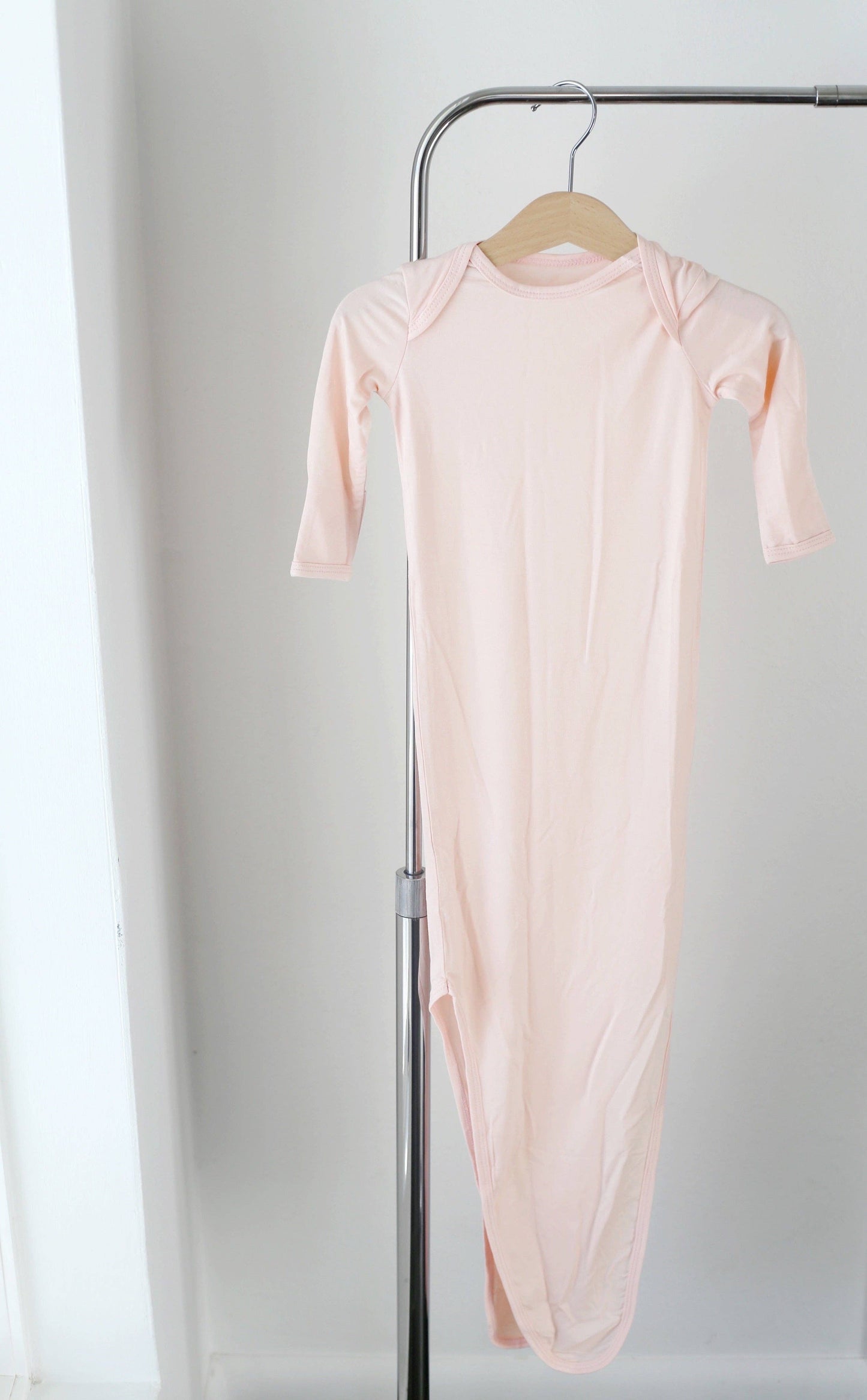 Bamboo Knotted Gown - Blush Pink
