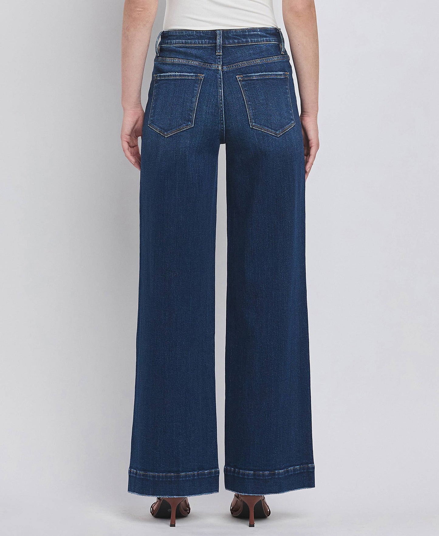 High Rise Wide Leg Jean