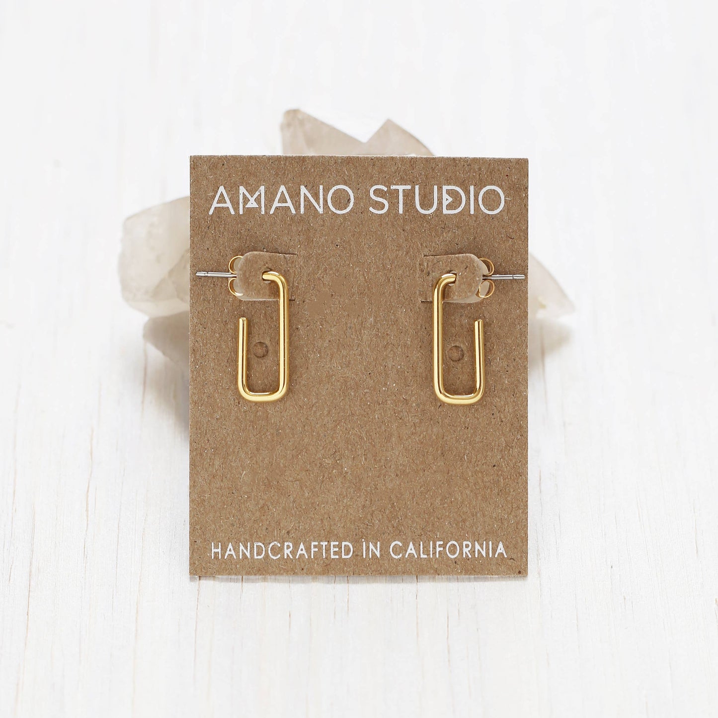 Paperclip Hoop Earring