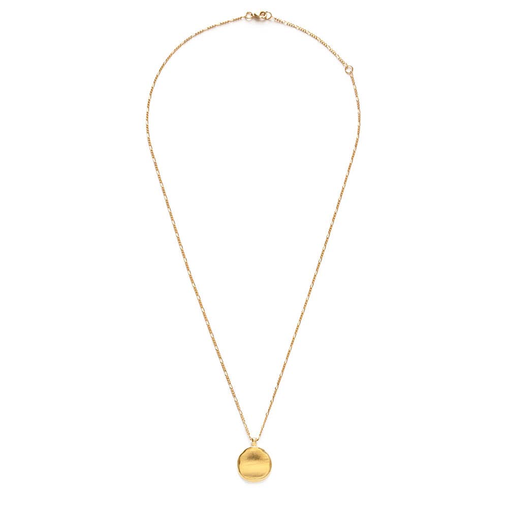 Organic Form Disk Necklace