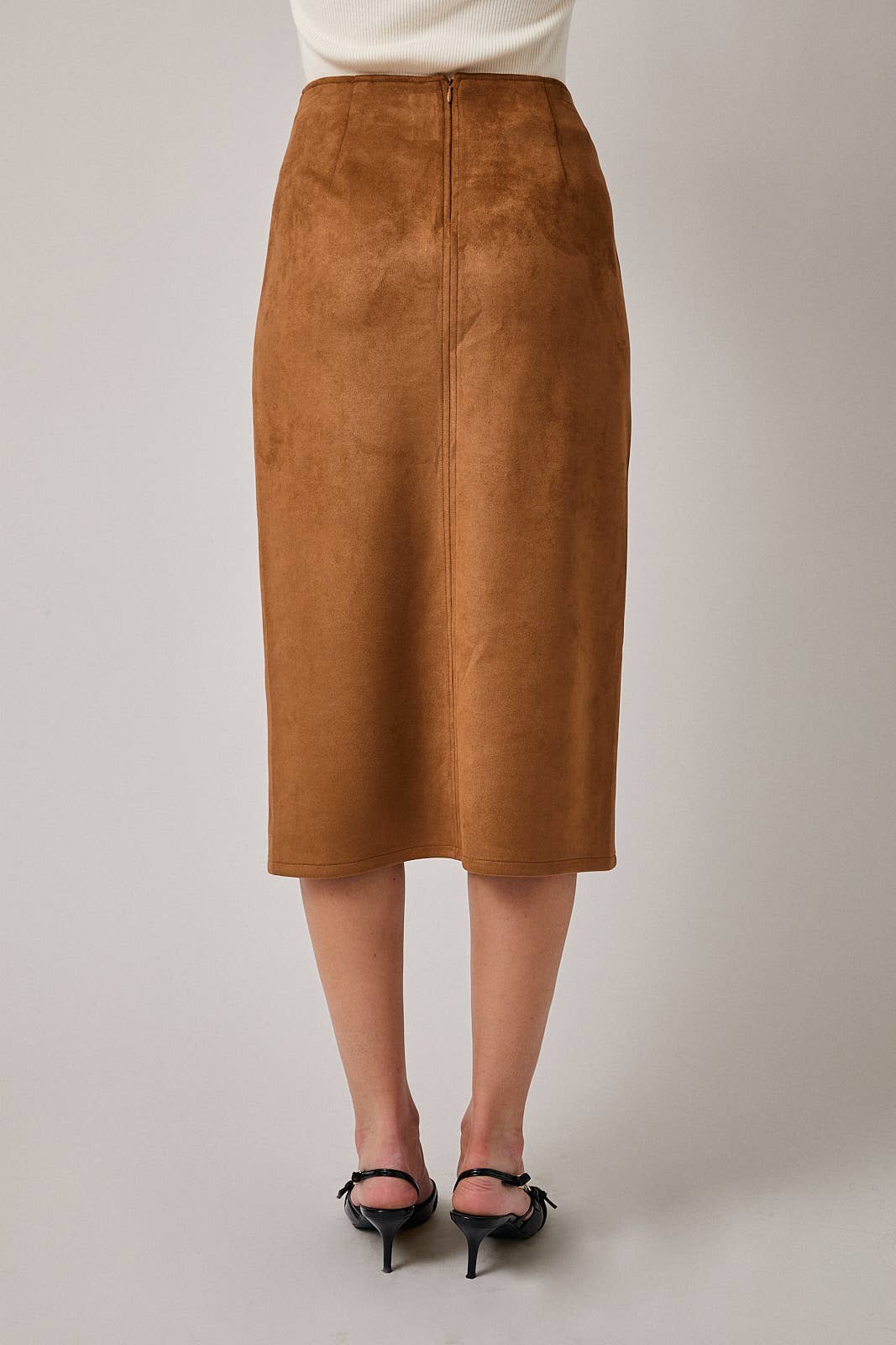 Suede Feel Maxi Skirt