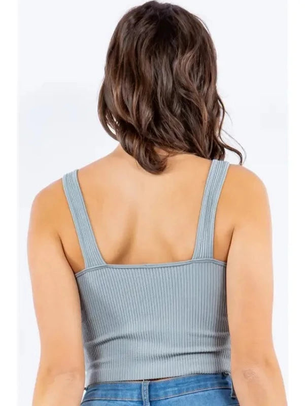 Ribbed Tank Top- Bearing Sea