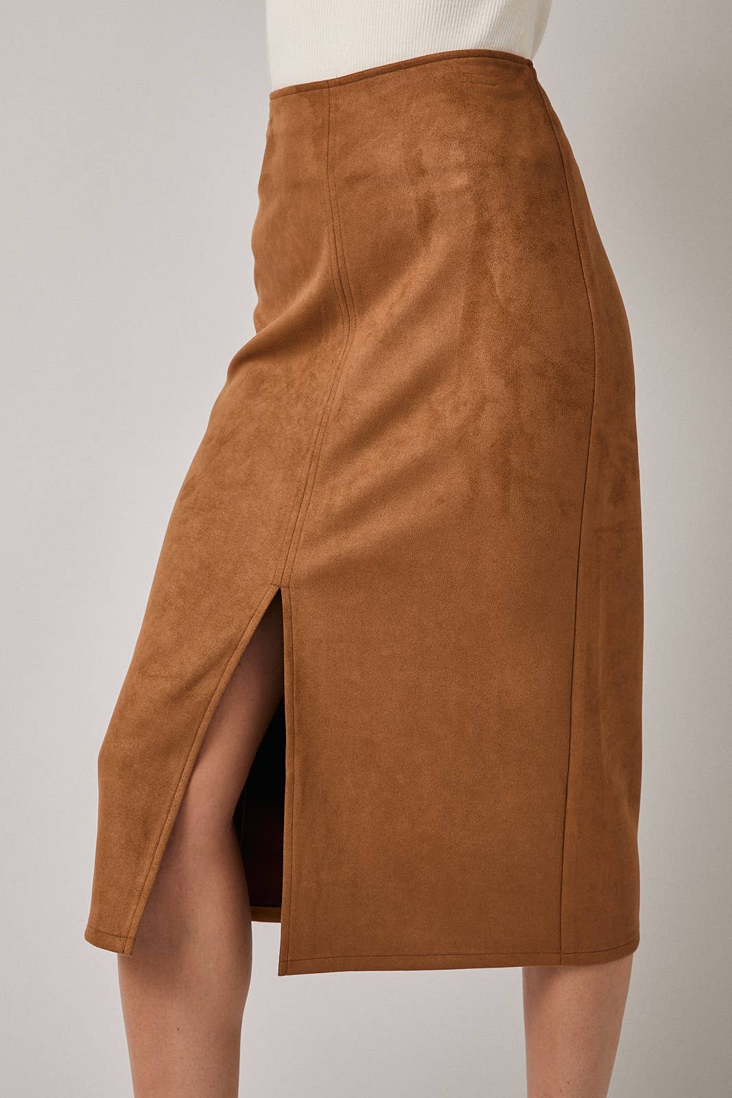 Suede Feel Maxi Skirt