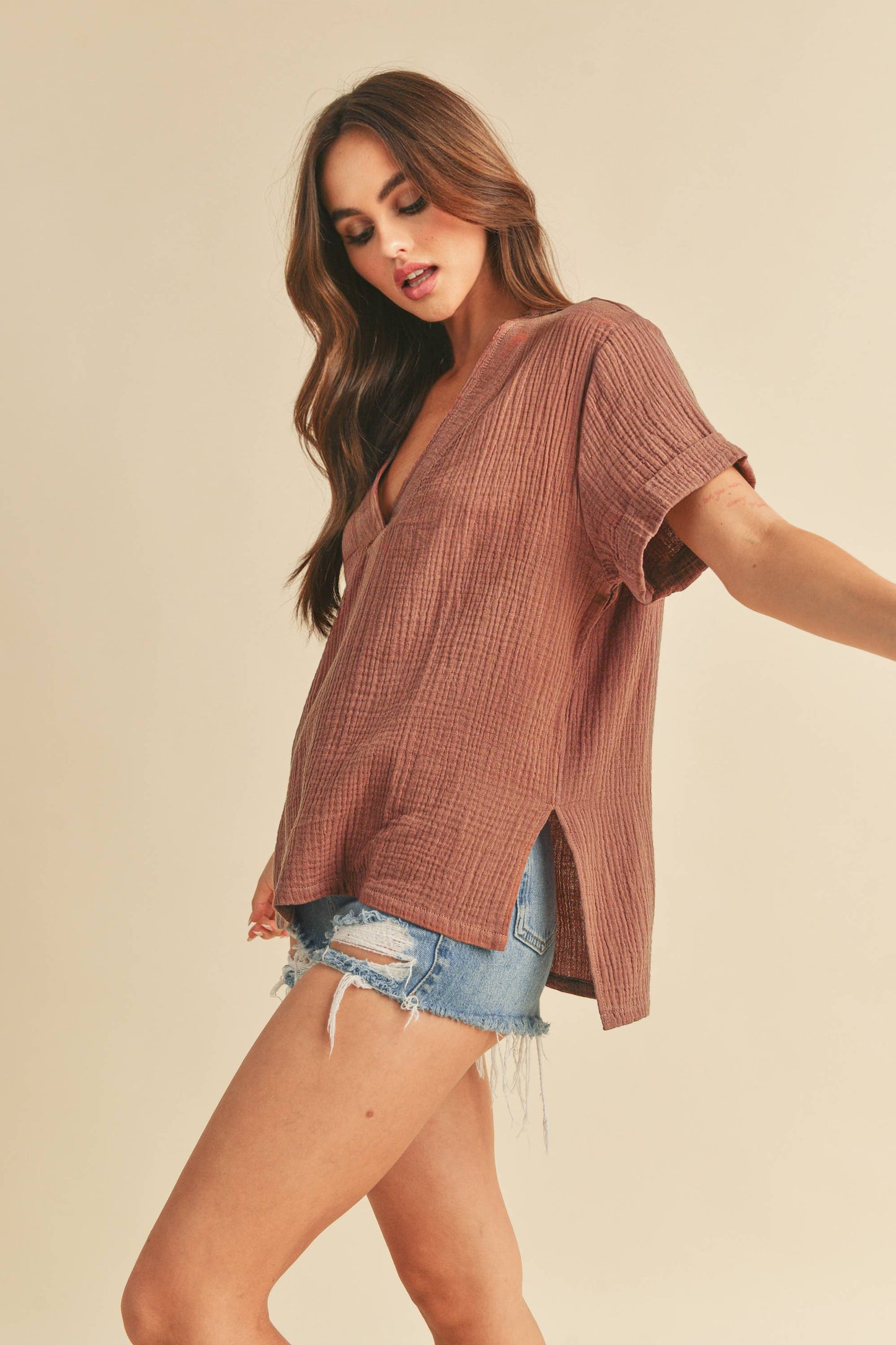Trudie Top - Mocha