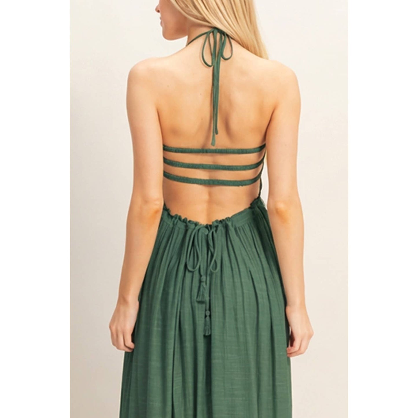 Smocked Maxi Dress - Hunter Green