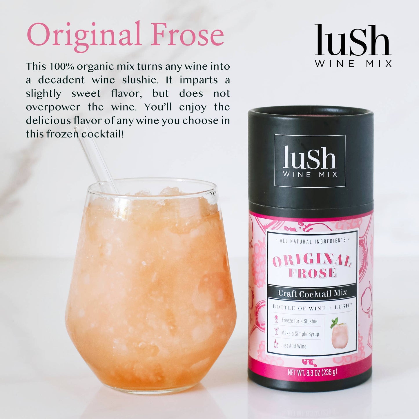 Original Frose Wine Slushie - 8+ Organic Cocktails Mocktails