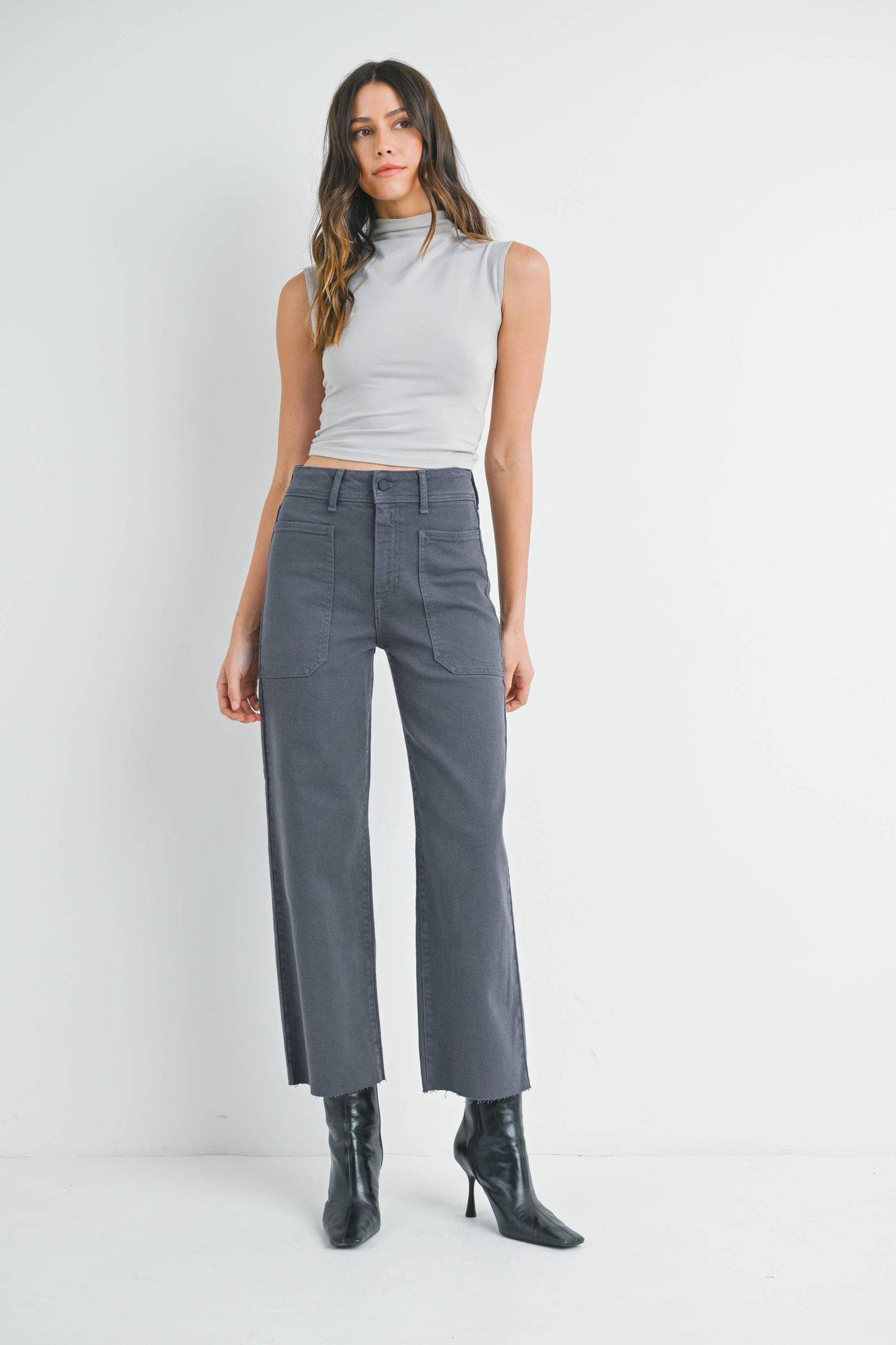 High Rise Utility Wide Leg
