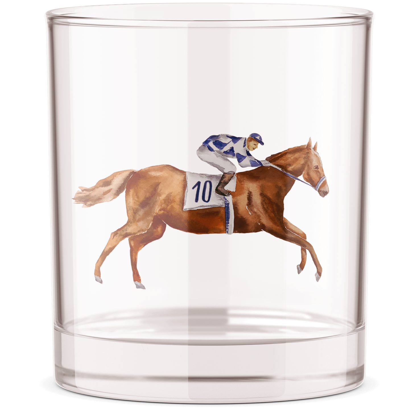 Derby Horse Rocks Glass
