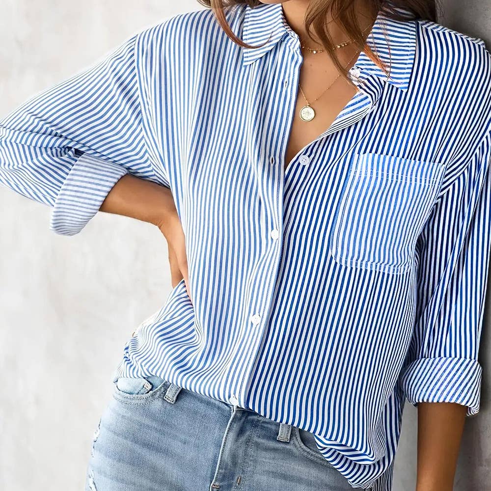Dana Striped Button Up