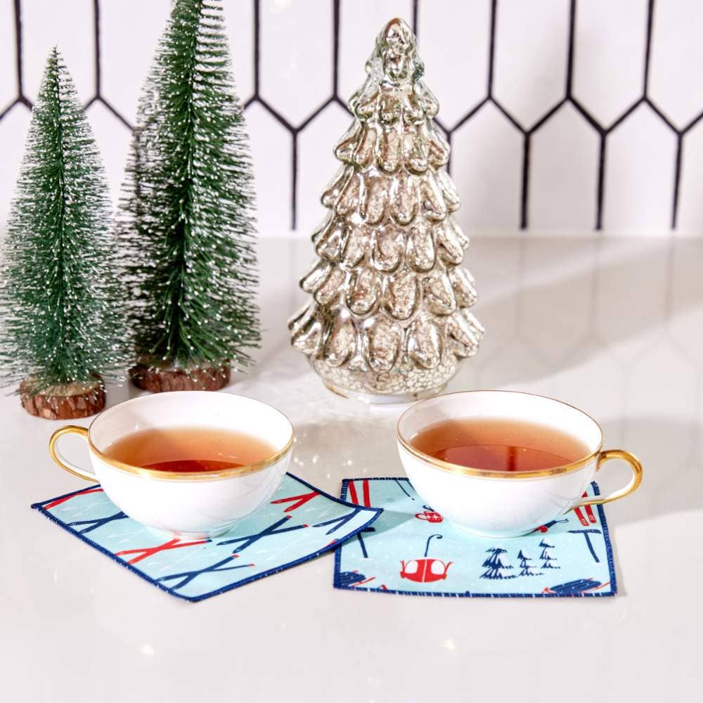 NORDIC SPORTS Reusable Eco Cocktail Napkins, set of 8