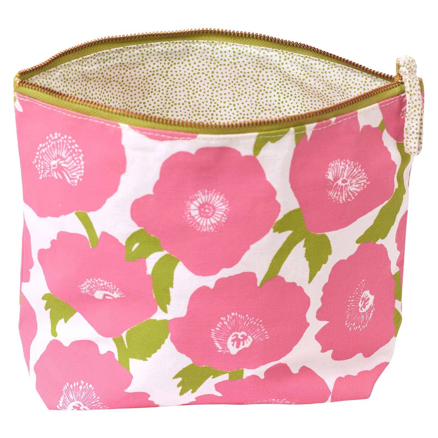 Pink Poppies Pouch, Large