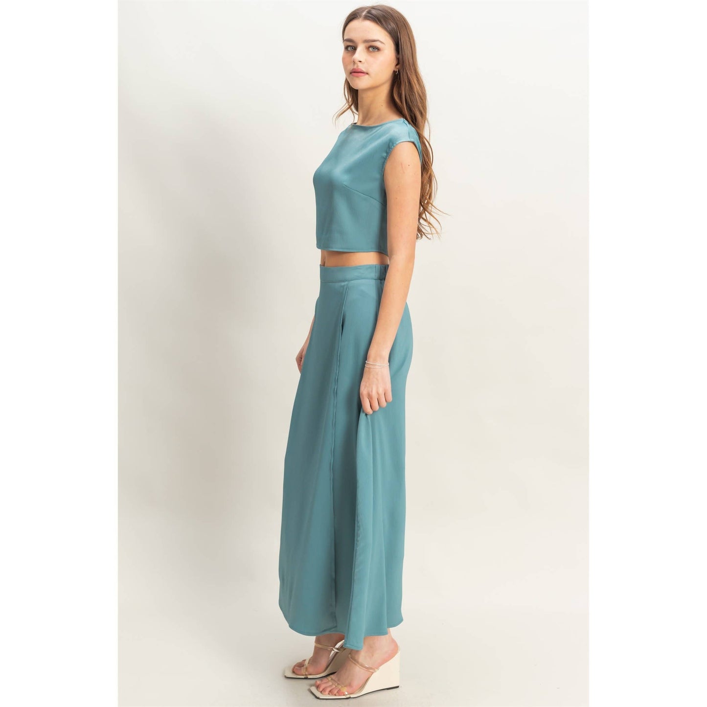 Sleeveless Top And Maxi Skirt Set