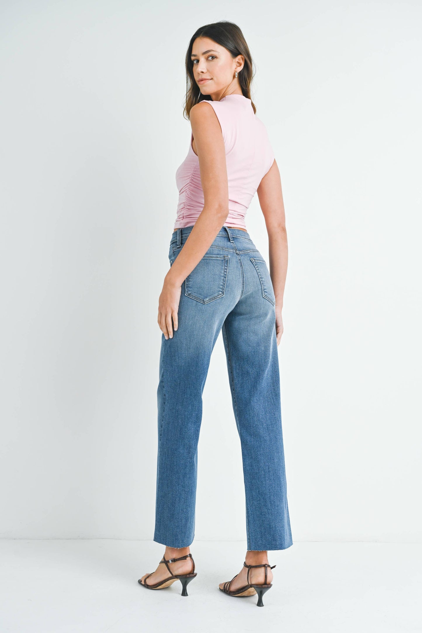 Slim Palazzo Jean w/ Scissor Cut