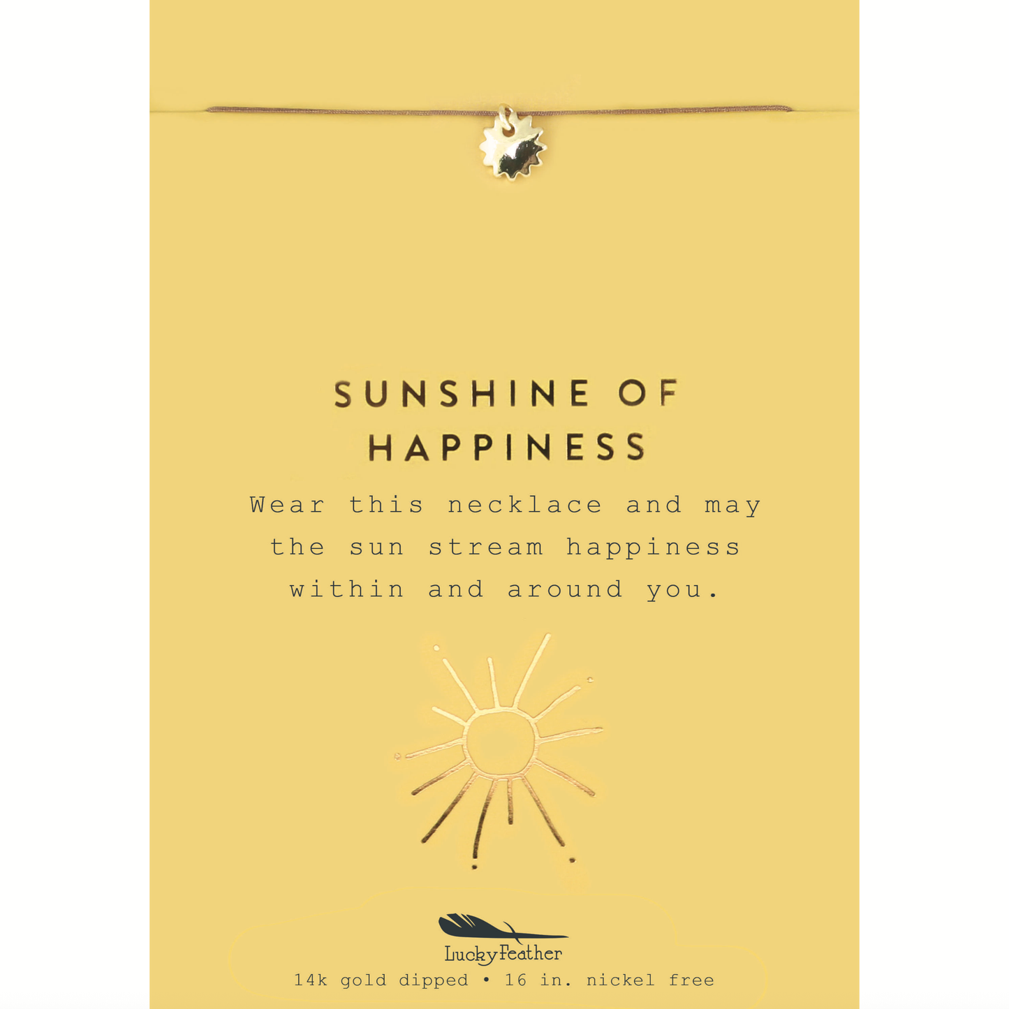 New Moon Gold Necklace - SUNSHINE