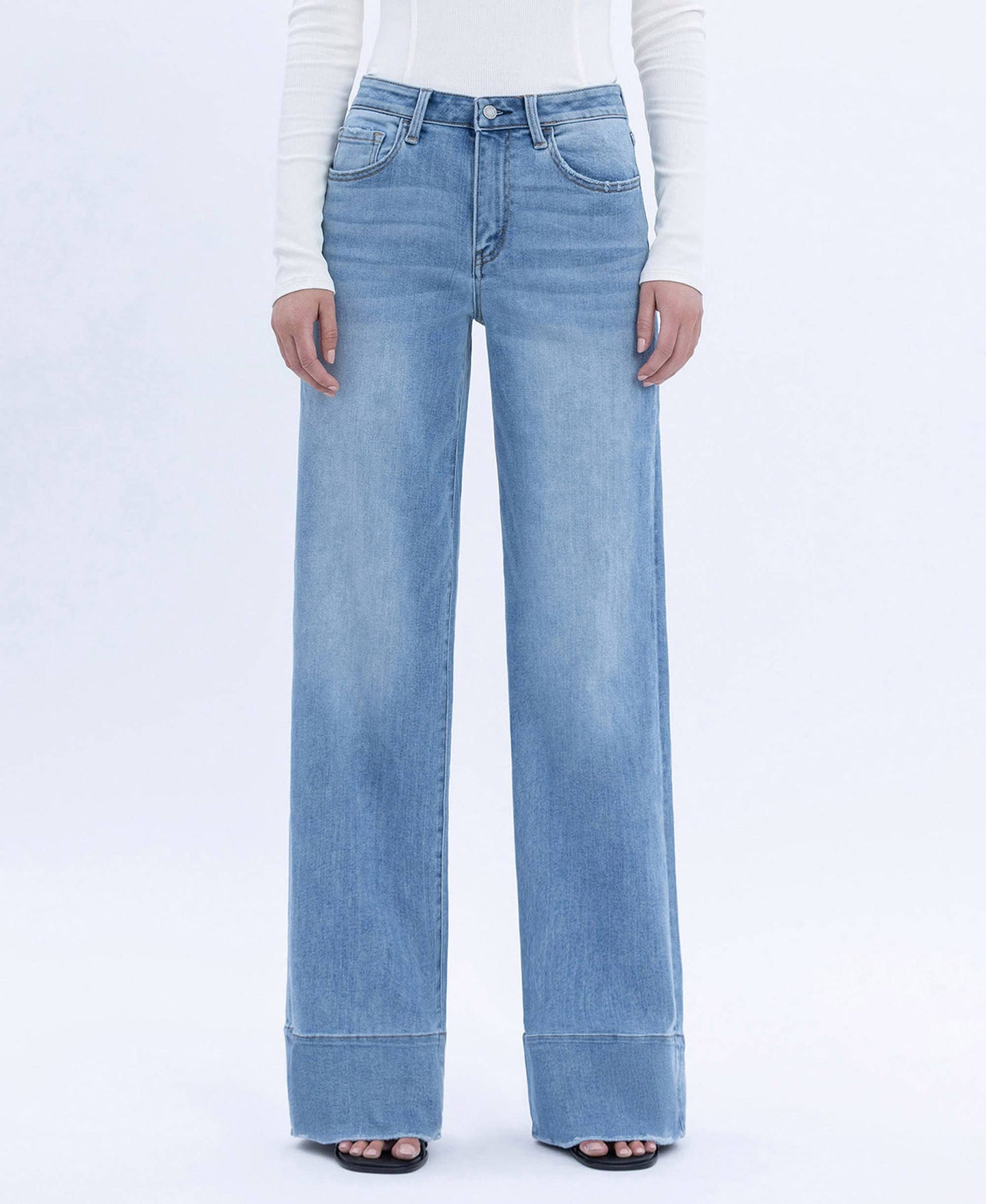 High Rise Wide A Line Jean