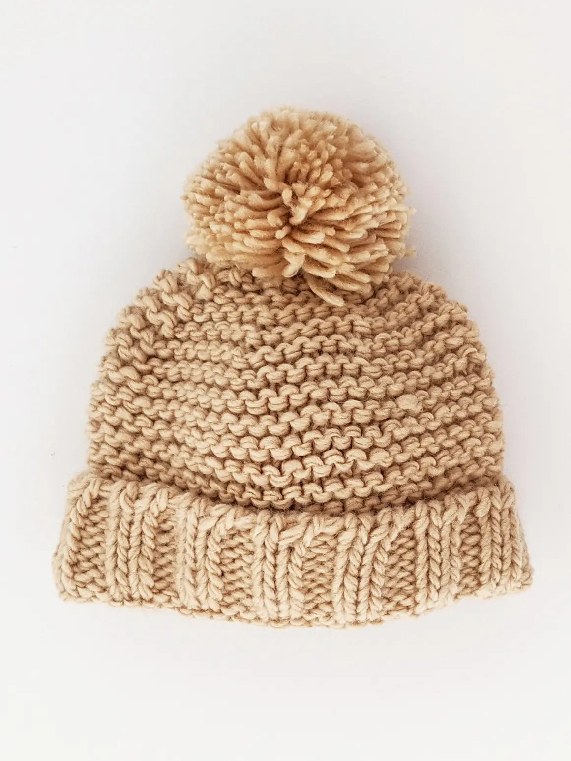Garter Stitch Beanie in Three Color Choices