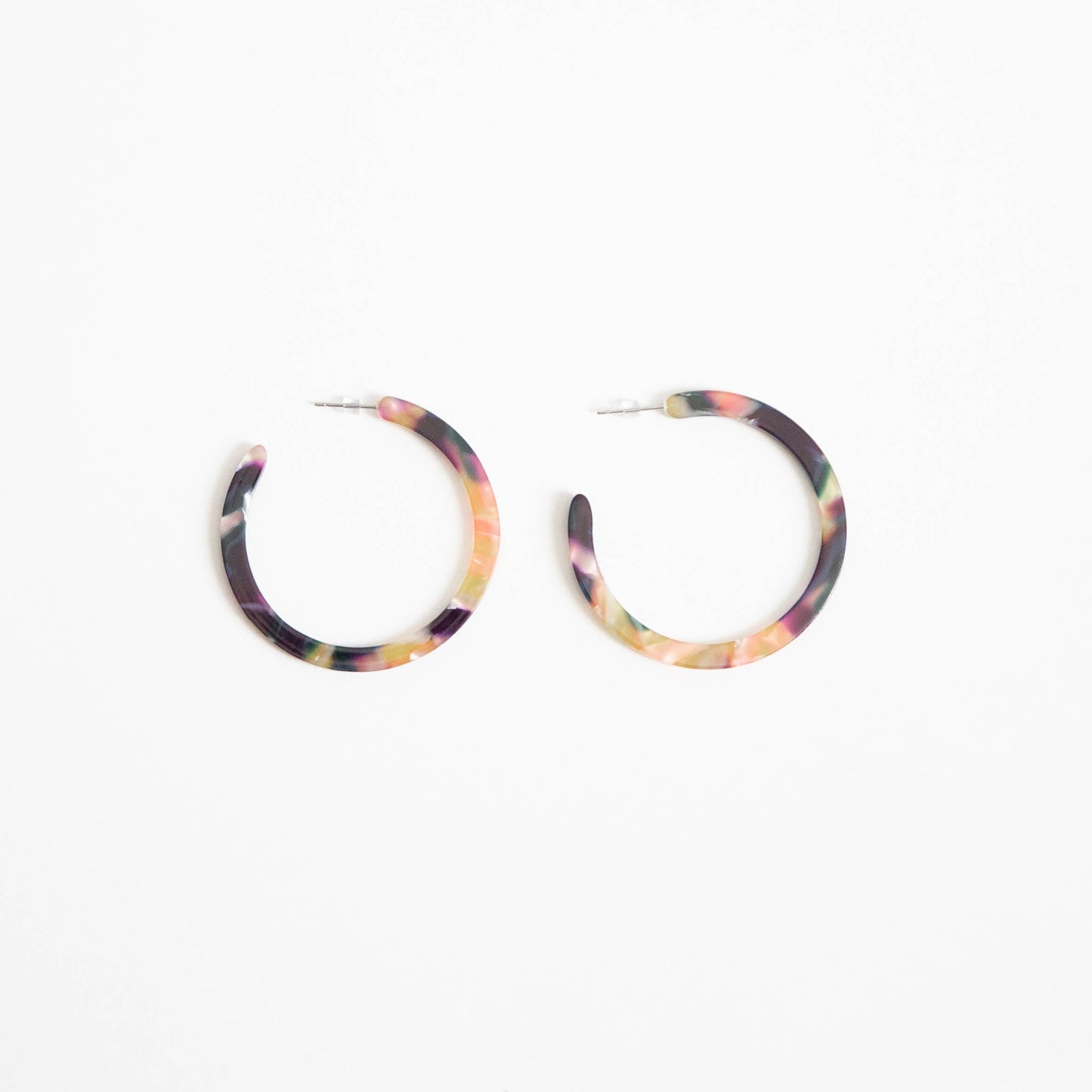 Dark Multi-Color Tortoise Hoop