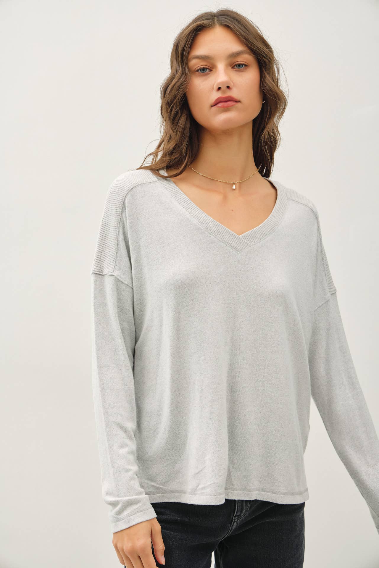 Light Weight V-Neck Sweater
