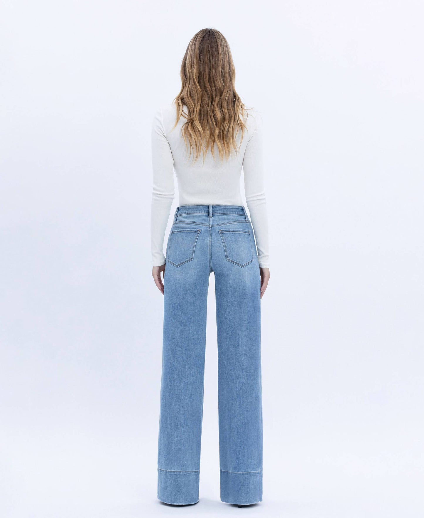 High Rise Wide A Line Jean