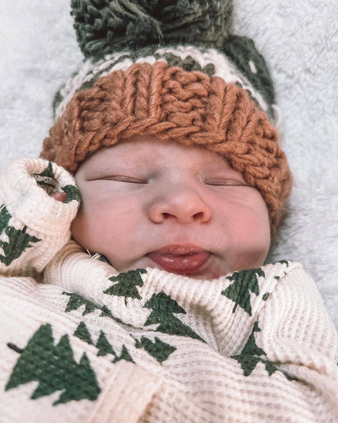 Forest Knit Beanie Hat Loden Baby & Kids