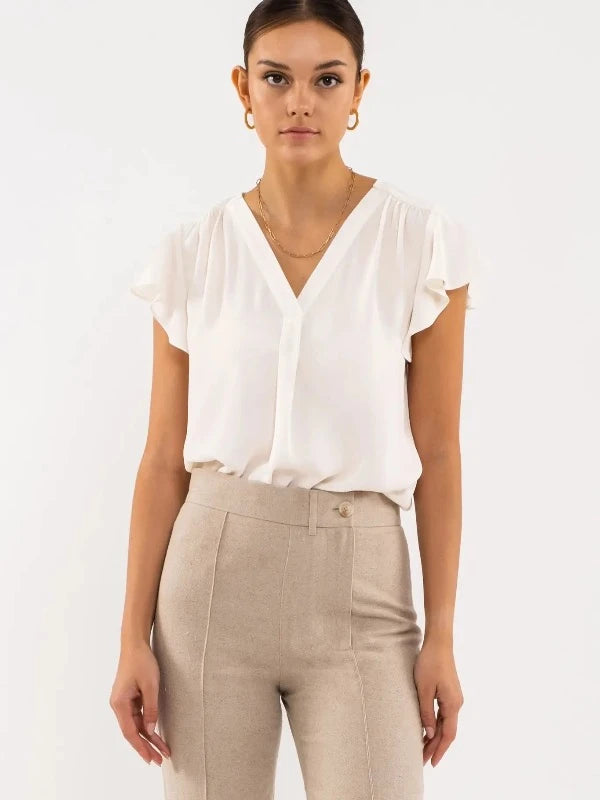 Short Sleeve Top w/ Butterfly Sleeve