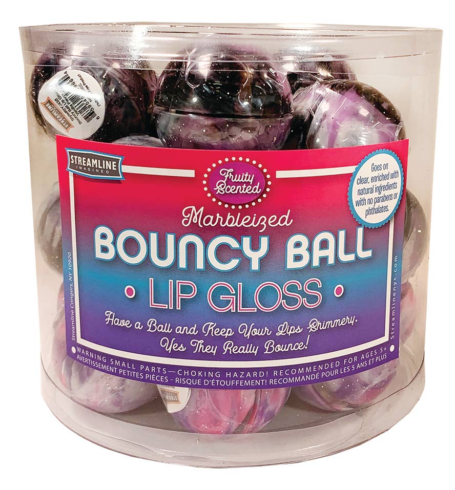 Sparkly Marble Bouncy Ball Lip Gloss