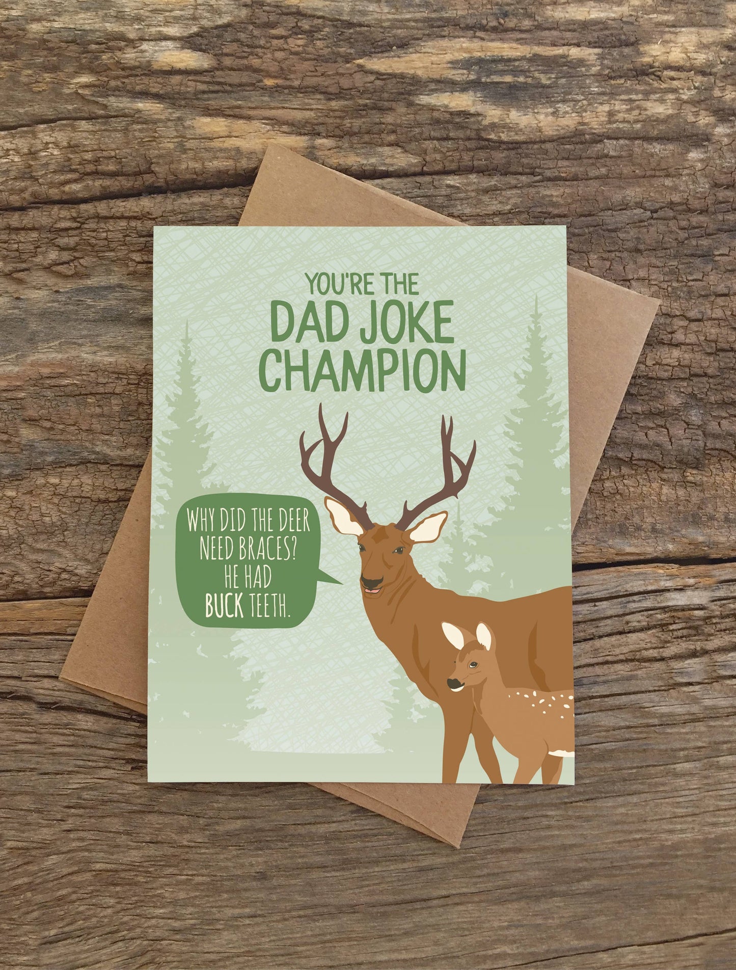 Dad Joke Champion Card