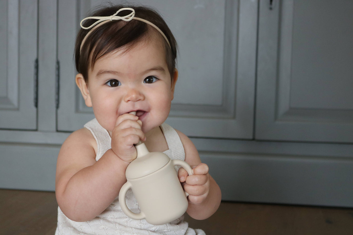 Sippy Cup with Straw- Sage