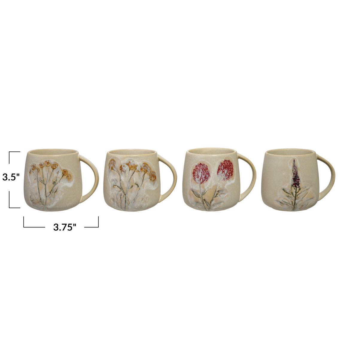 Hand-Painte Mug - 4 Styles (Each One Will Vary)