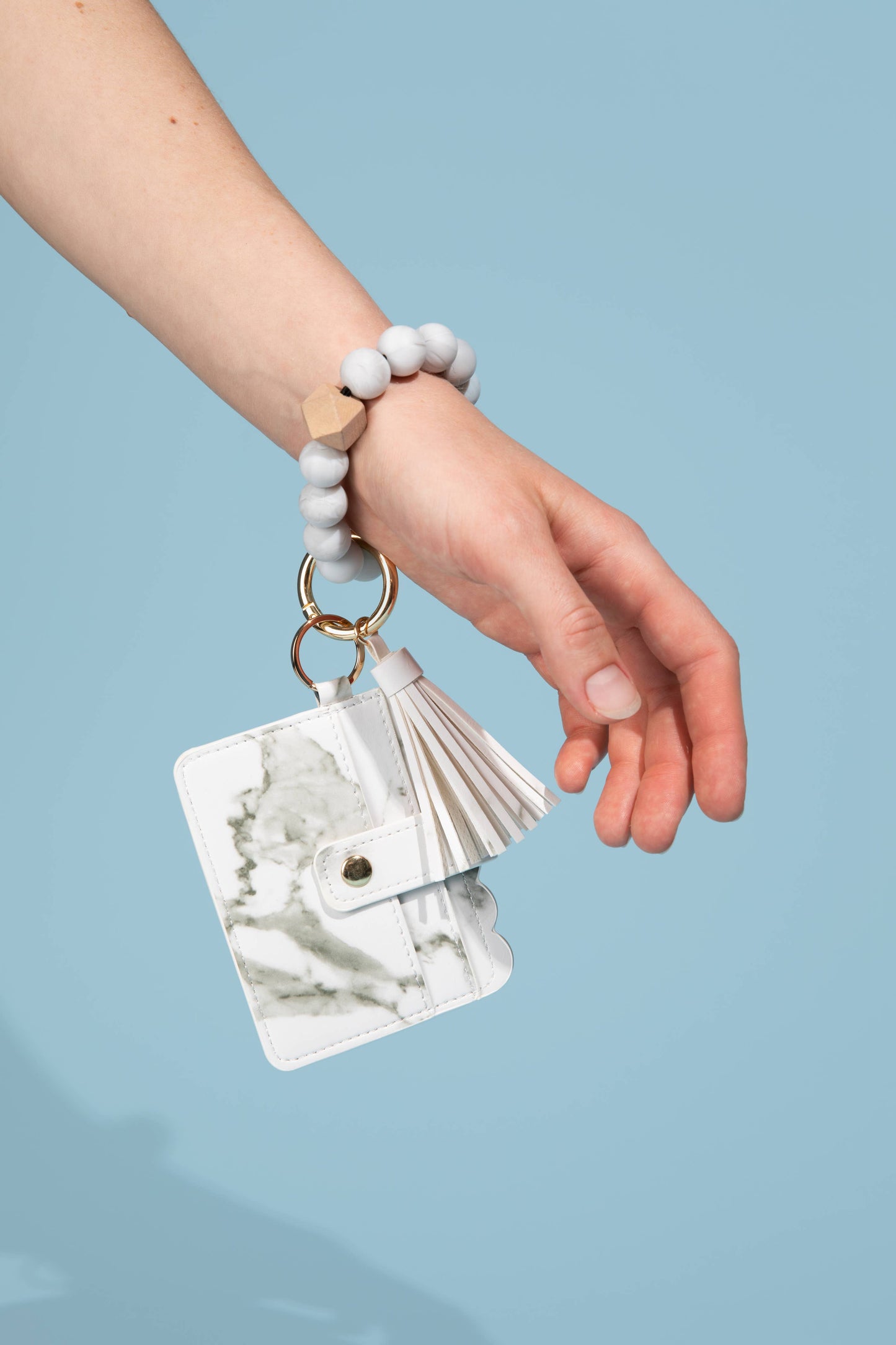 Silicone Wristlet Wallet Keychain