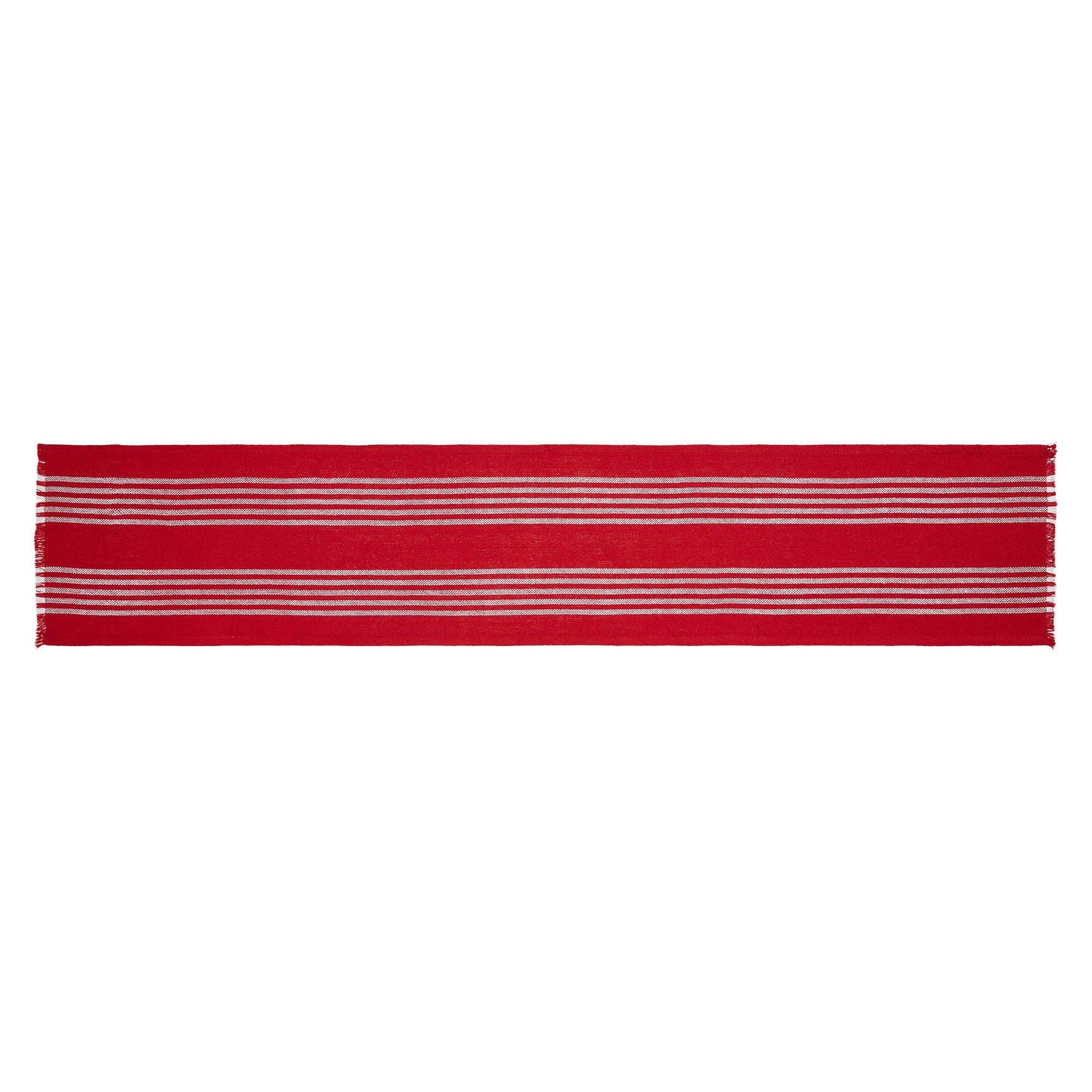 Arendal Red Stripe Runner Fringed 12"x60"