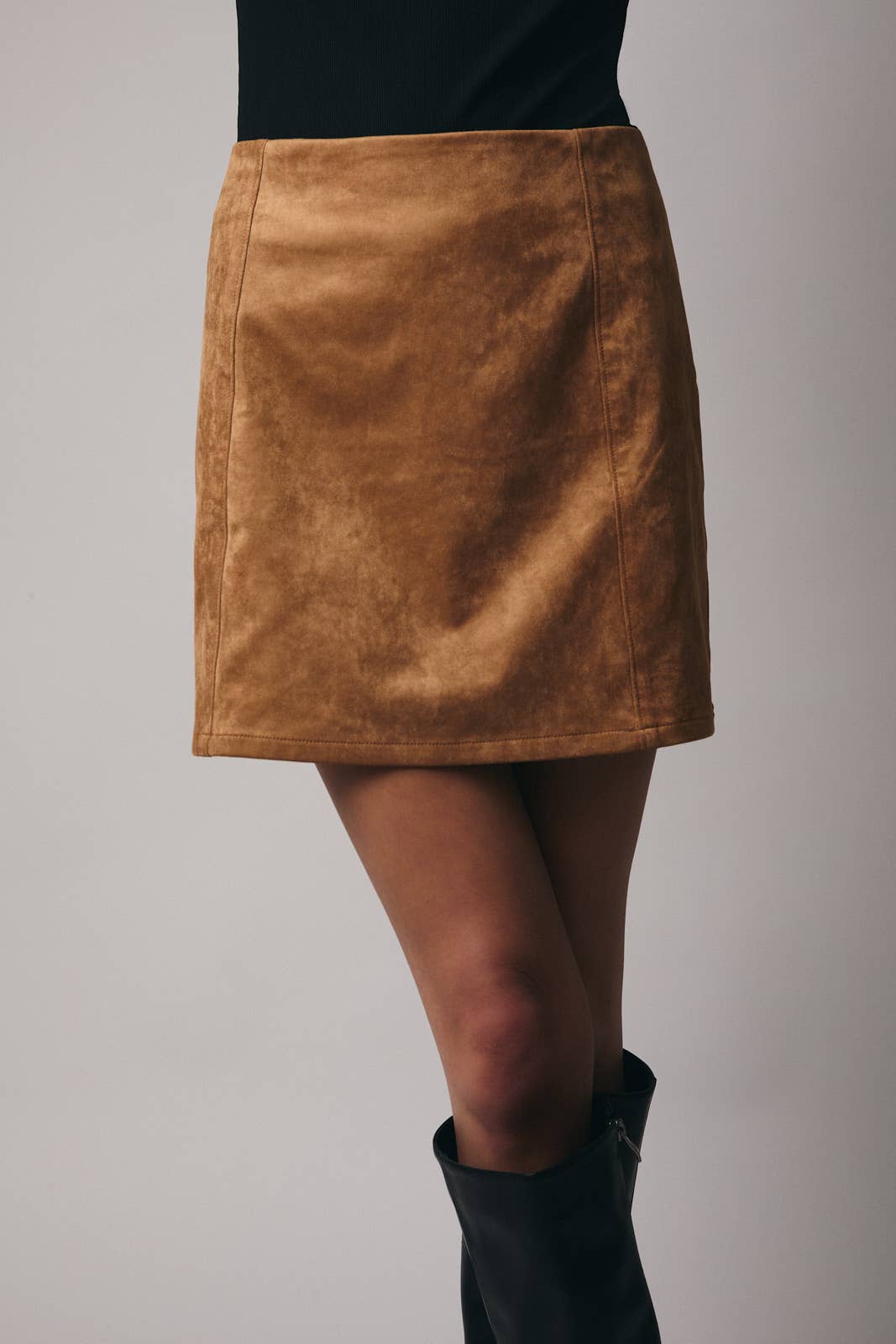 Suede Feel Mini Skirt