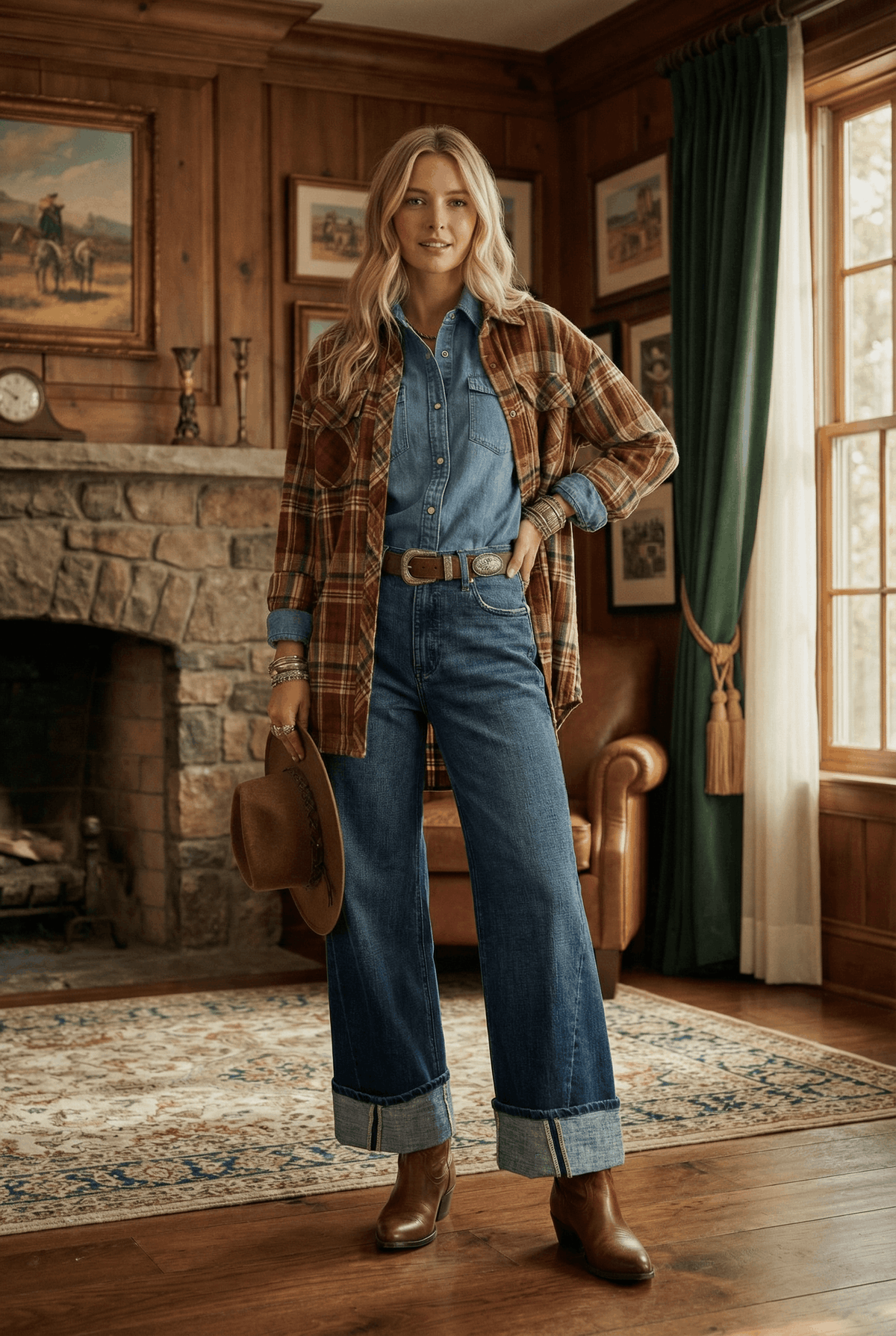 A Line Jean w/inseam transformation